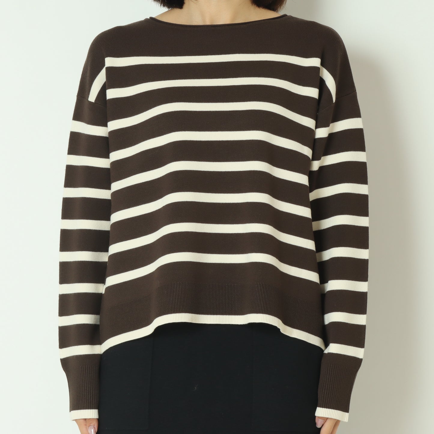 ボーダーWジャガードプルオーバー　256750