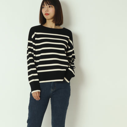 ボーダーWジャガードプルオーバー　256750