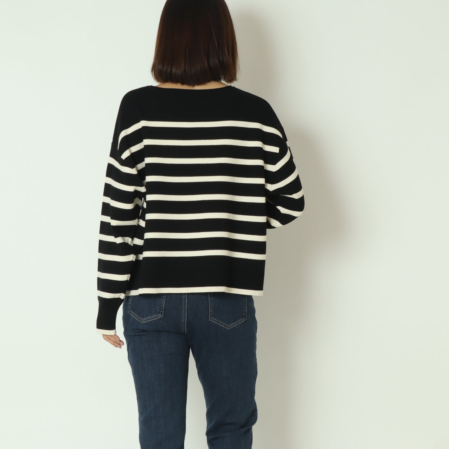 ボーダーWジャガードプルオーバー　256750