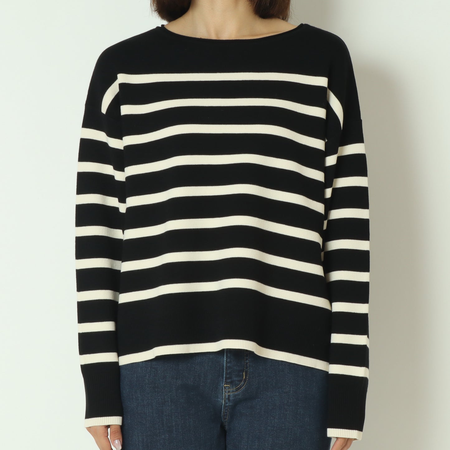 ボーダーWジャガードプルオーバー　256750