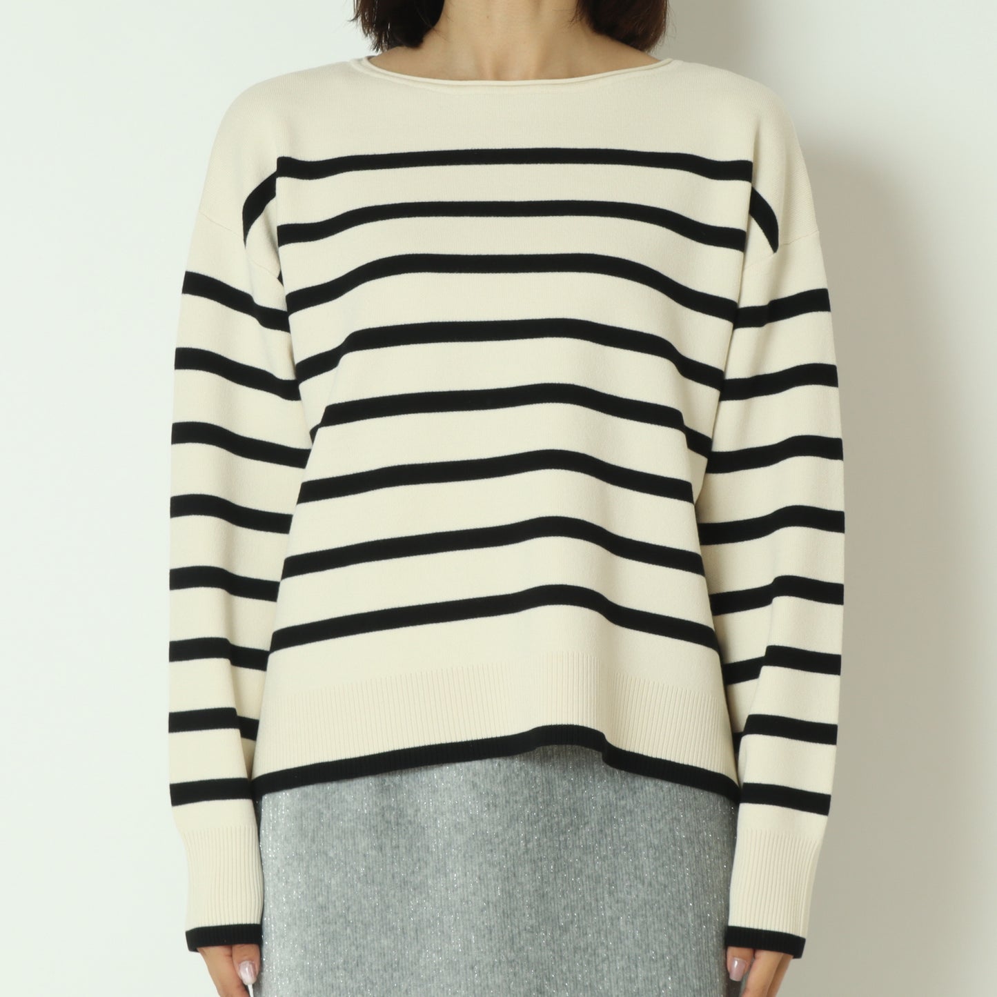 ボーダーWジャガードプルオーバー　256750