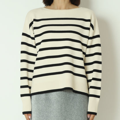 ボーダーWジャガードプルオーバー　256750