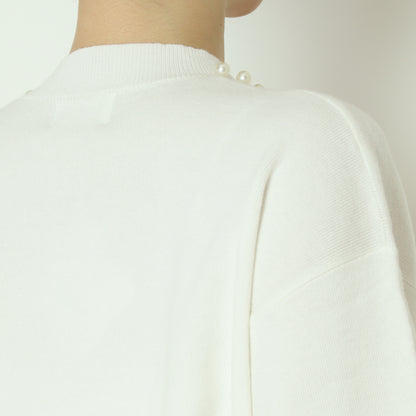 パールクルーネックニット 771215