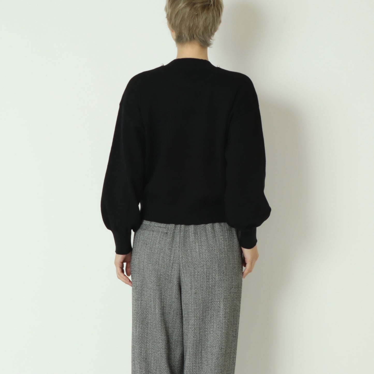 パールクルーネックニット 771215