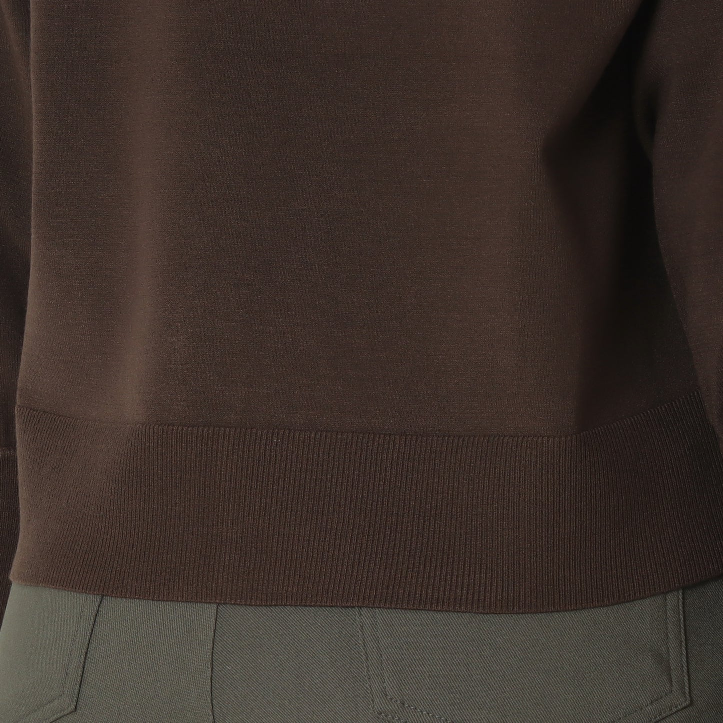 袖口配色デザインニットプルオーバー  256904