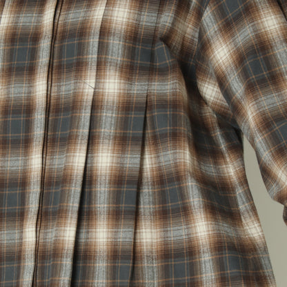 タックデザインチェックシャツ  258950