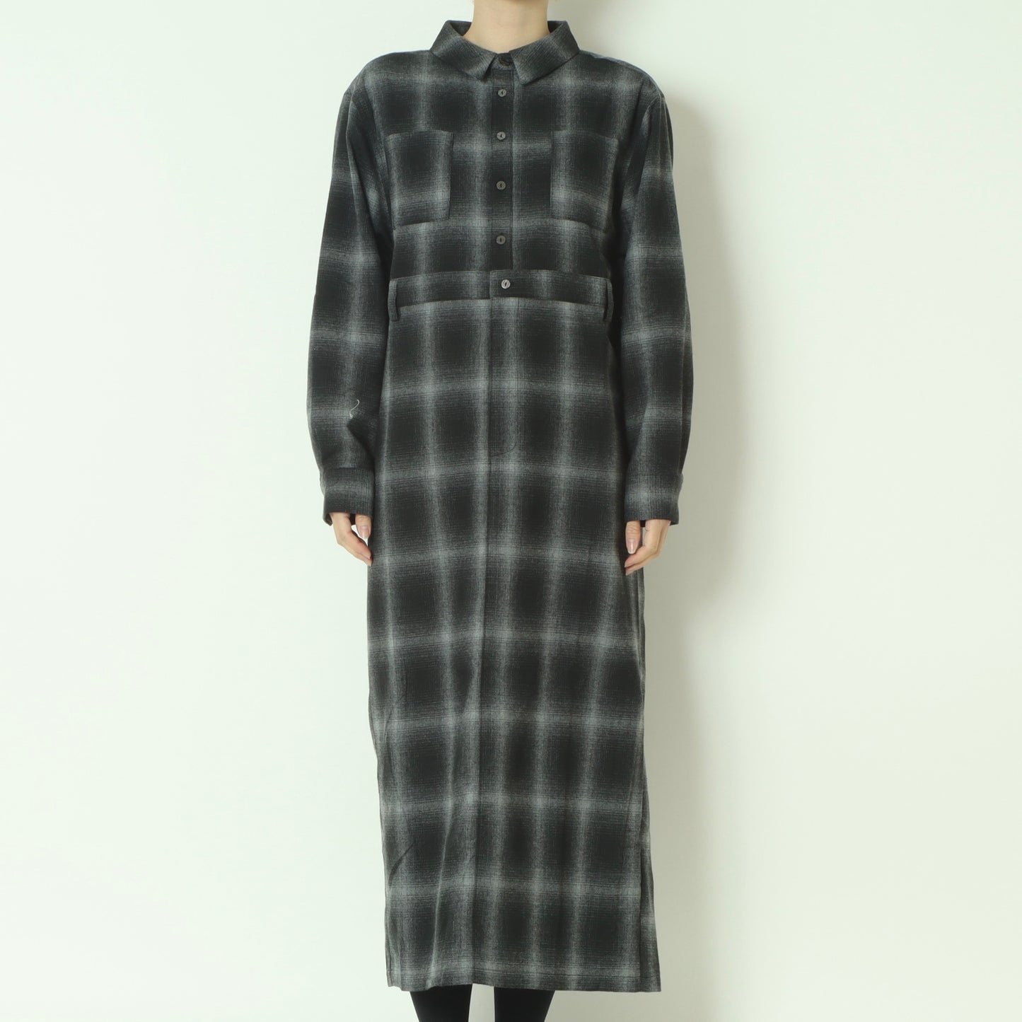 オンブレチェックワンピース 792708