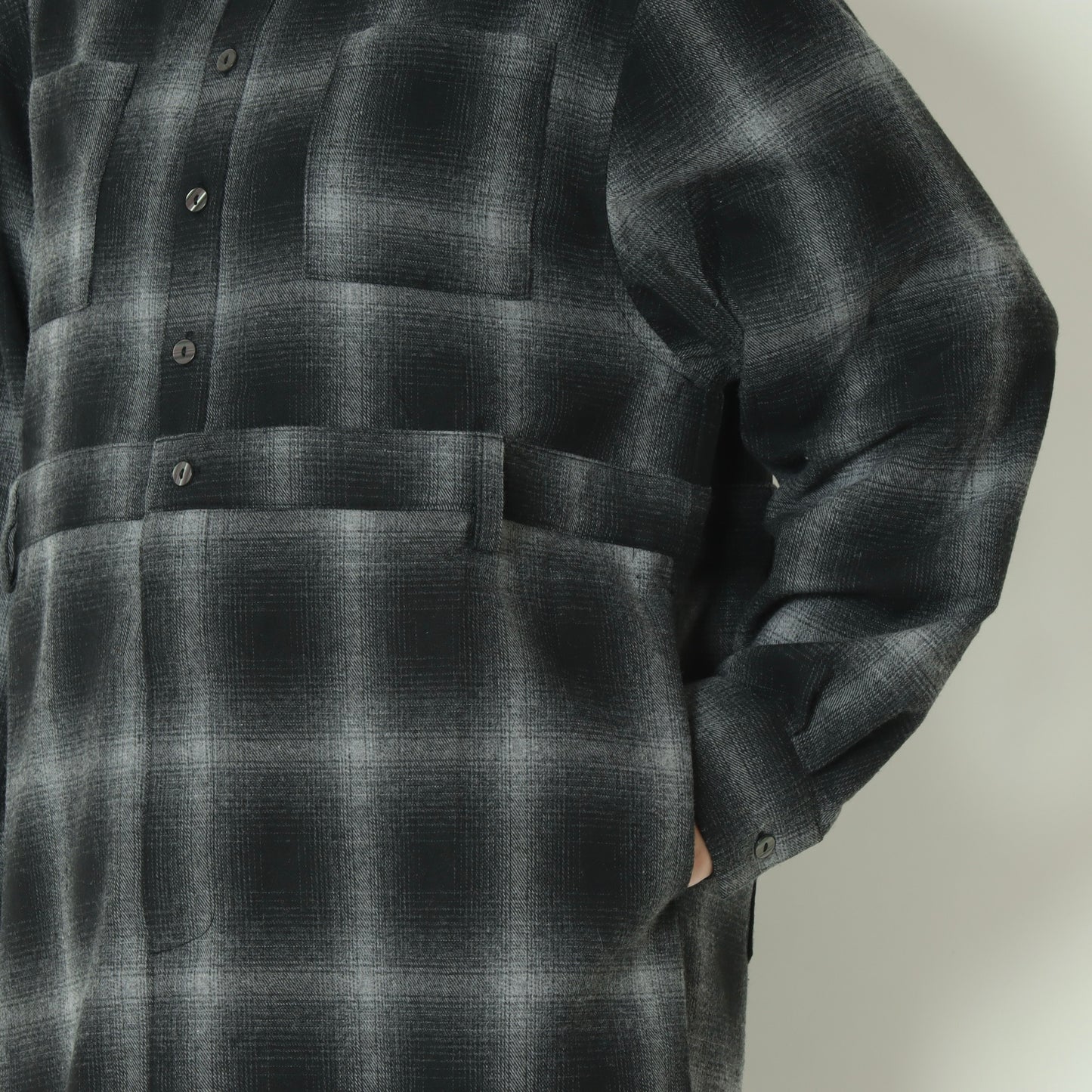 オンブレチェックワンピース 792708