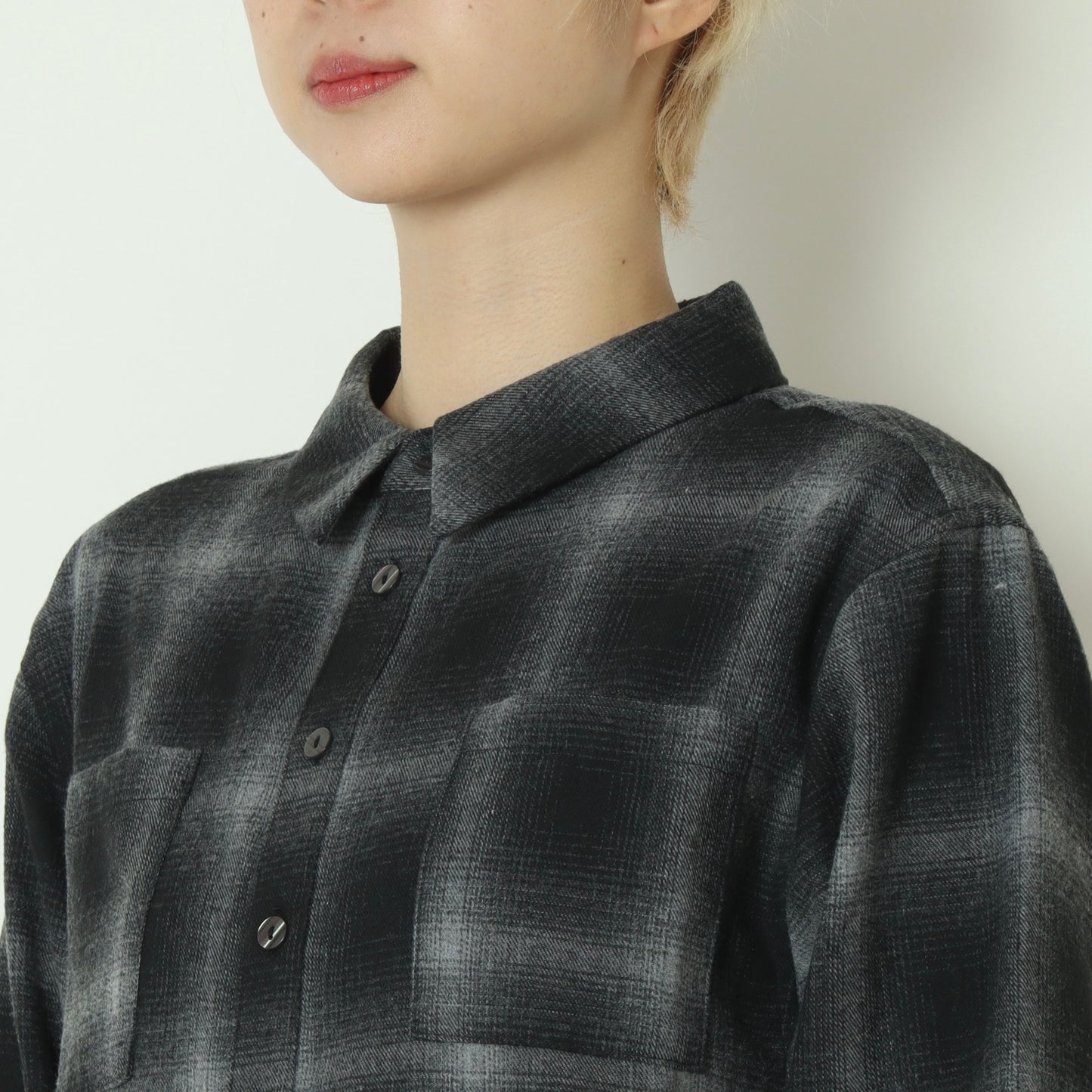 オンブレチェックワンピース 792708