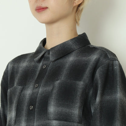 オンブレチェックワンピース 792708