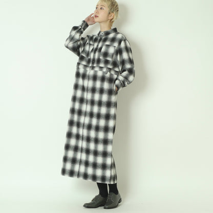オンブレチェックワンピース 792708