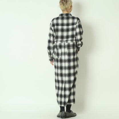 オンブレチェックワンピース 792708