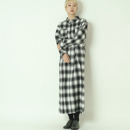 オンブレチェックワンピース 792708