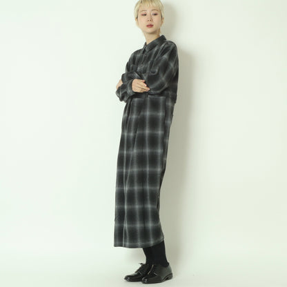 オンブレチェックワンピース 792708