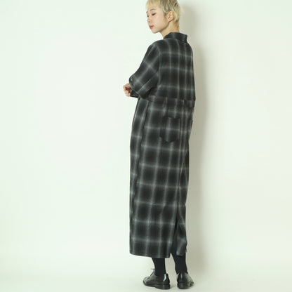 オンブレチェックワンピース 792708