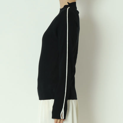 袖スリット配色ラインニット 791236