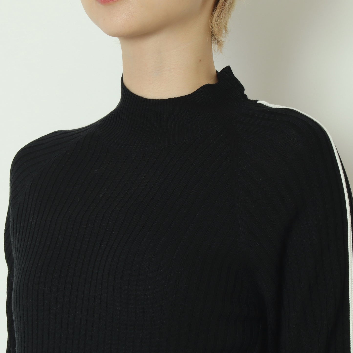 袖スリット配色ラインニット 791236