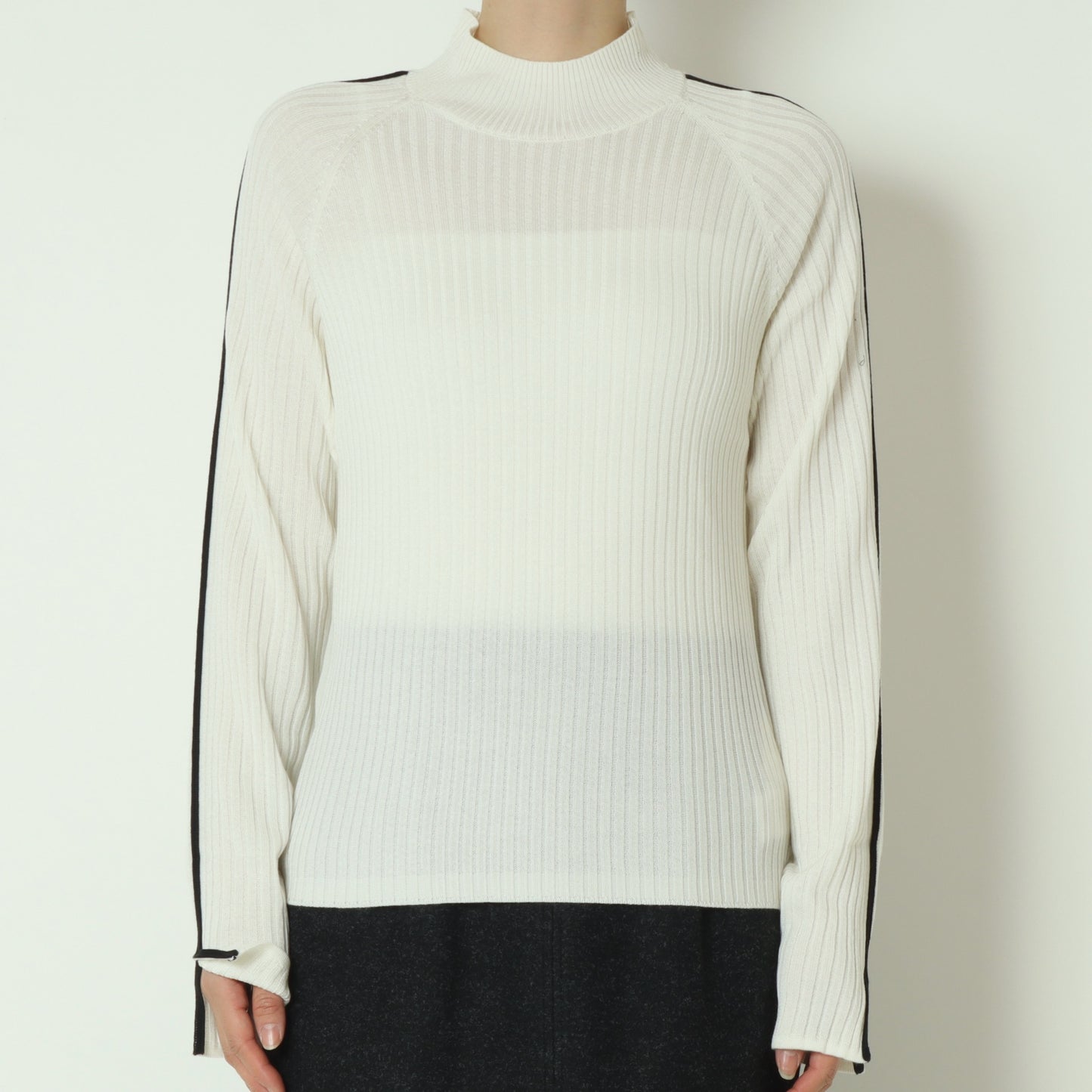 袖スリット配色ラインニット 791236