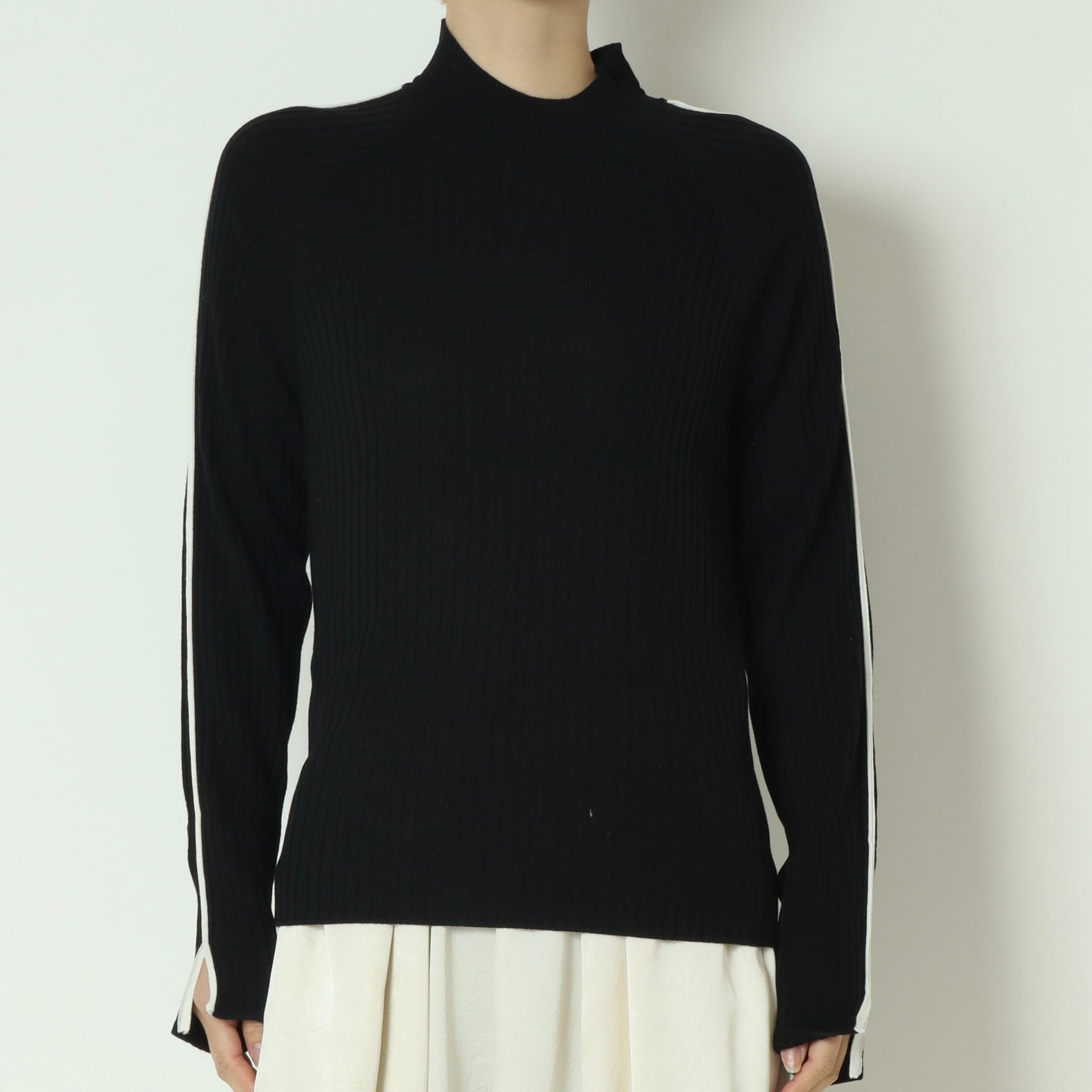 袖スリット配色ラインニット 791236