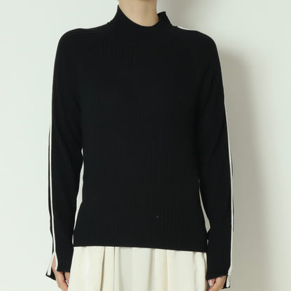 袖スリット配色ラインニット 791236