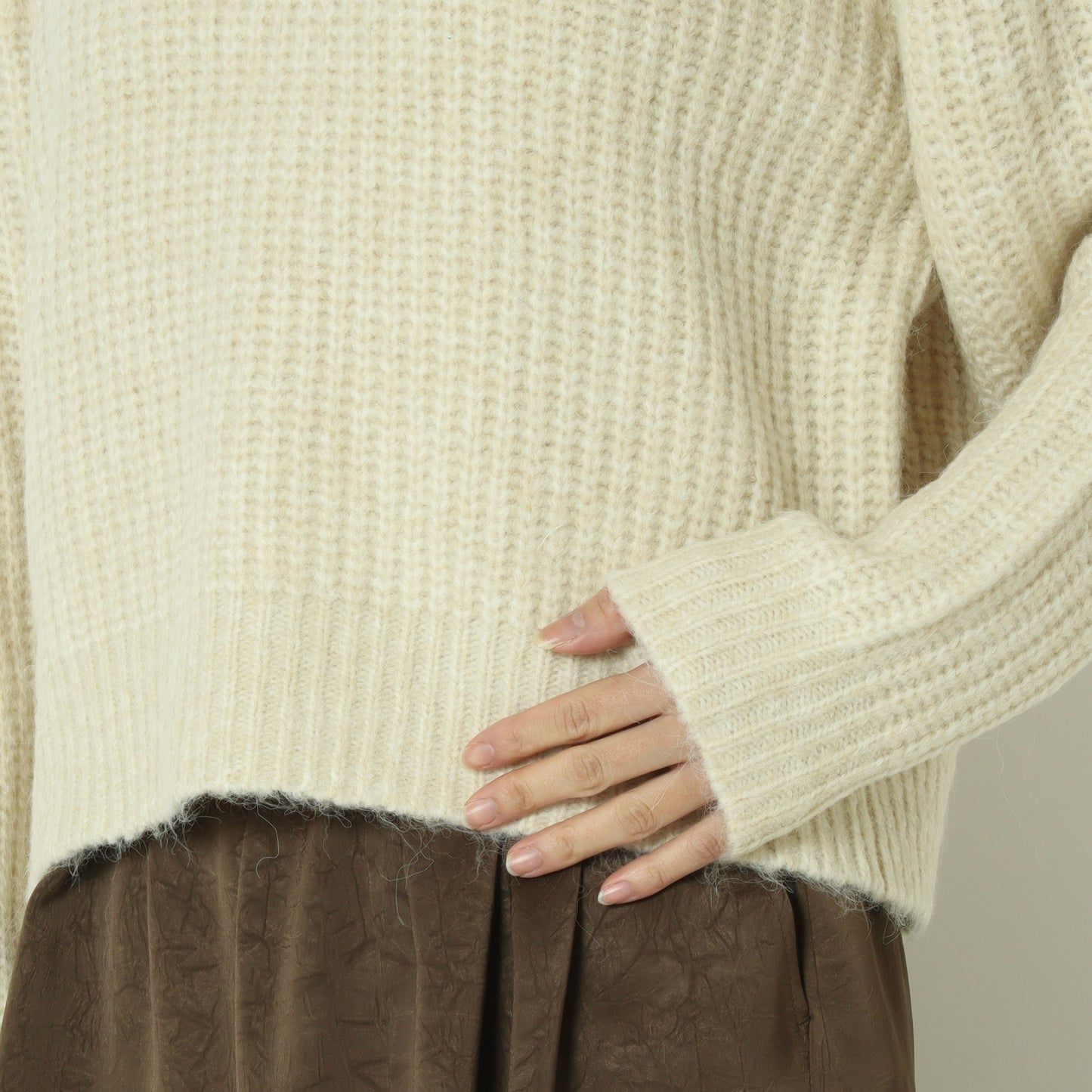 フレンチブルドッグ刺繍畦ニット 791218