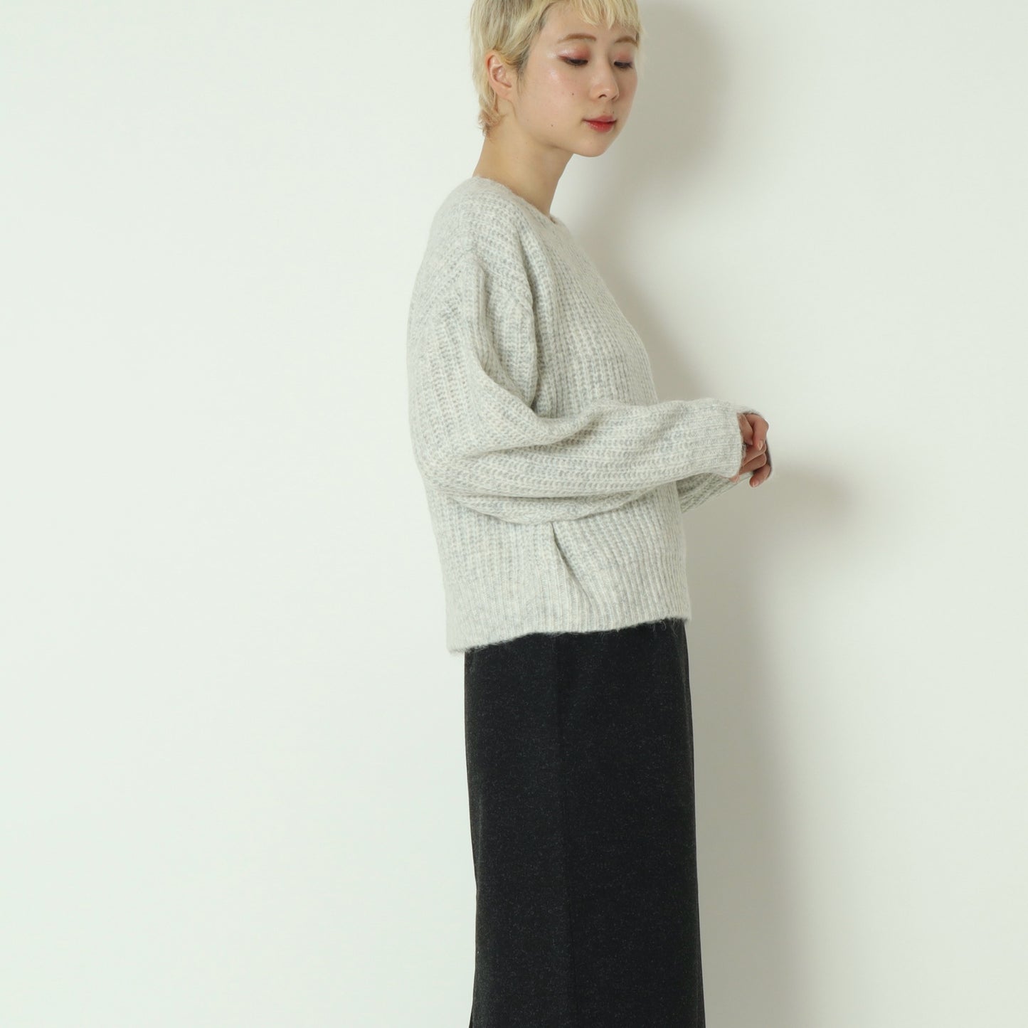 フレンチブルドッグ刺繍畦ニット 791218