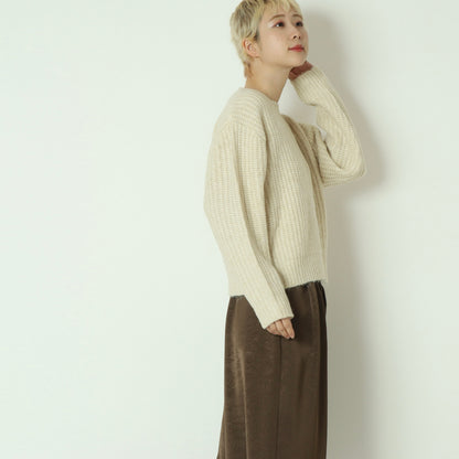 フレンチブルドッグ刺繍畦ニット 791218