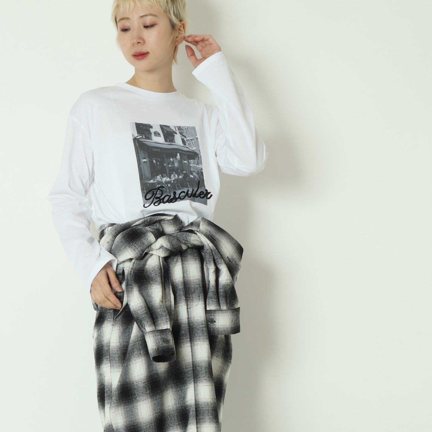 フォトプリントロングスリーブTシャツ 790303