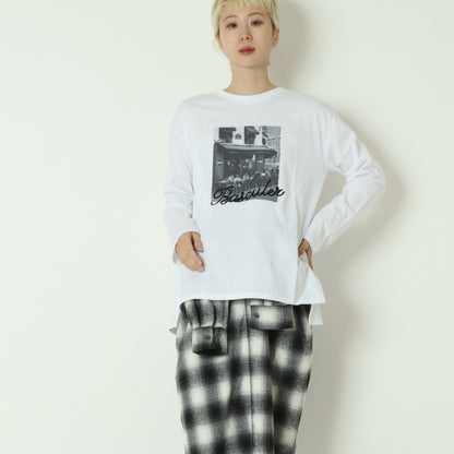 フォトプリントロングスリーブTシャツ 790303