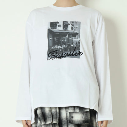 フォトプリントロングスリーブTシャツ 790303