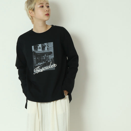 フォトプリントロングスリーブTシャツ 790303