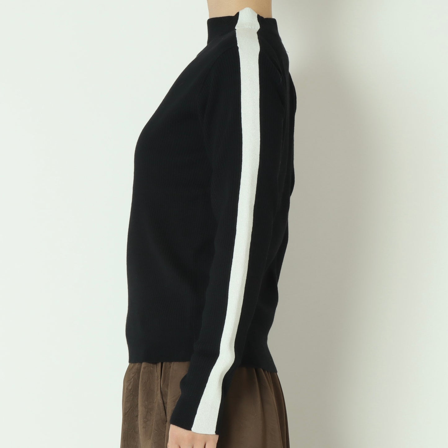 ラメ入りサイドラインリブニット 781208