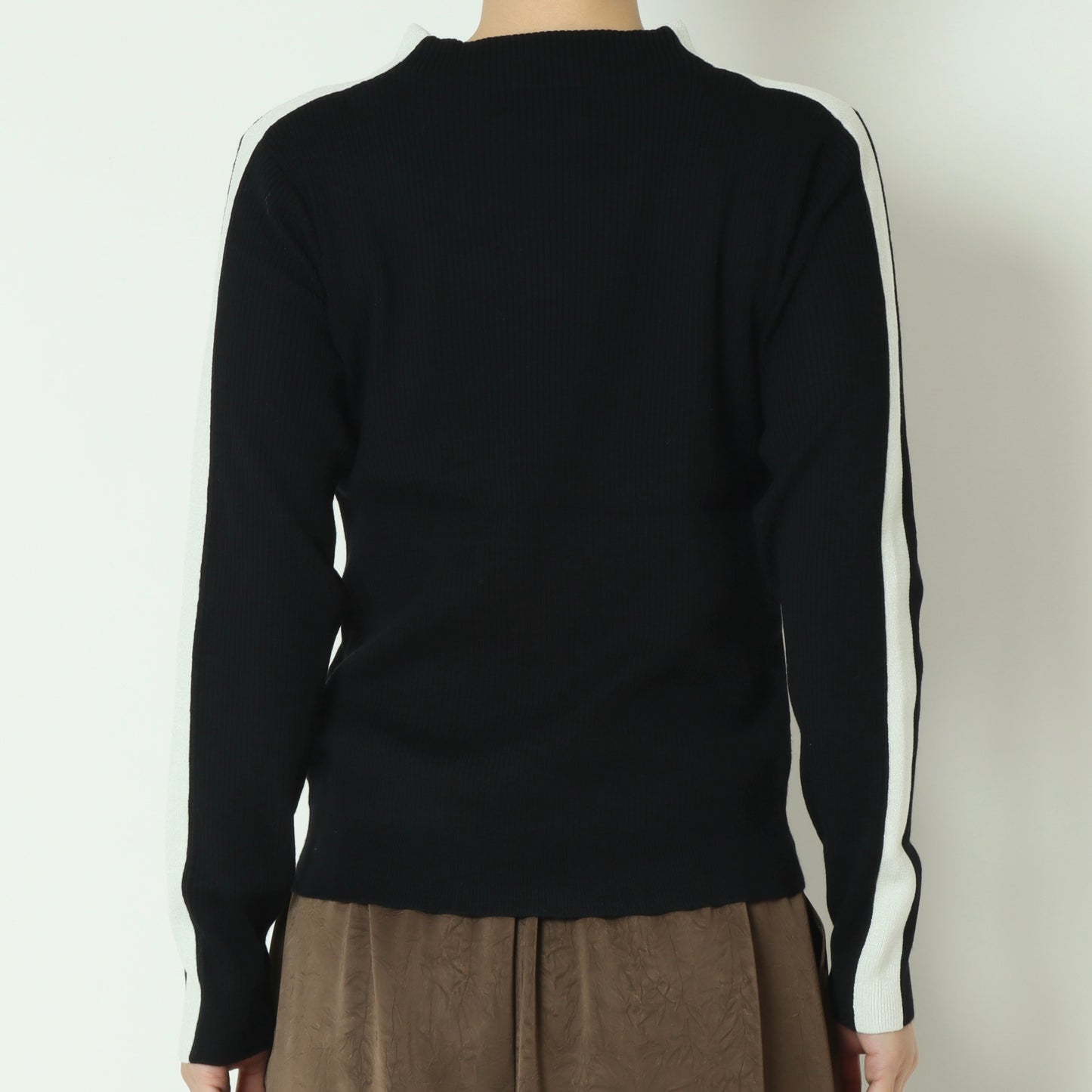 ラメ入りサイドラインリブニット 781208