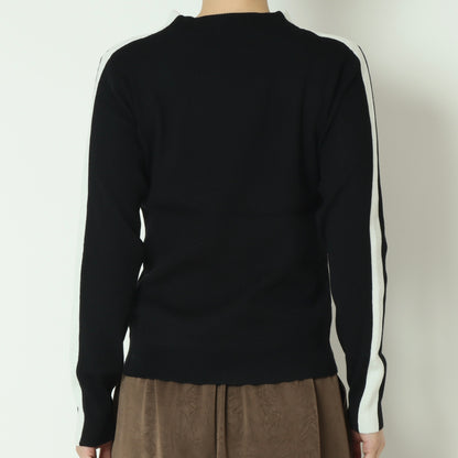 ラメ入りサイドラインリブニット 781208