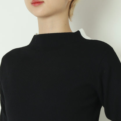 ラメ入りサイドラインリブニット 781208