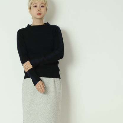 ラメ入りサイドラインリブニット 781208