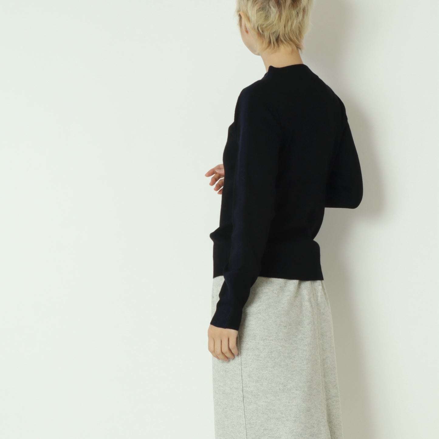 ラメ入りサイドラインリブニット 781208