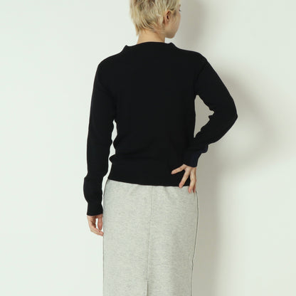 ラメ入りサイドラインリブニット 781208