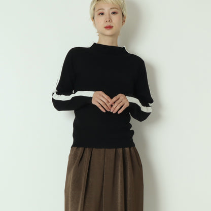 ラメ入りサイドラインリブニット 781208