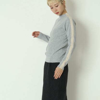 ラメ入りサイドラインリブニット 781208