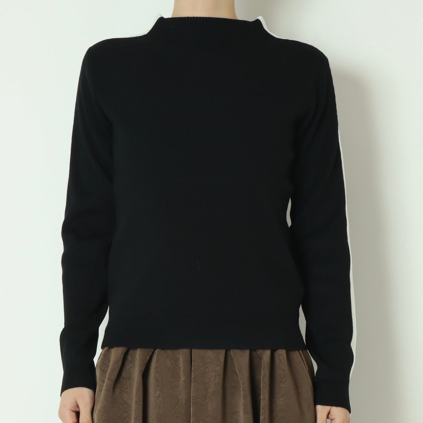 ラメ入りサイドラインリブニット 781208