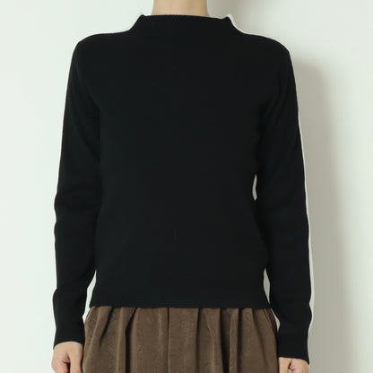 ラメ入りサイドラインリブニット 781208