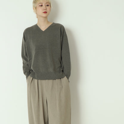Vネックニットプルオーバー 523811