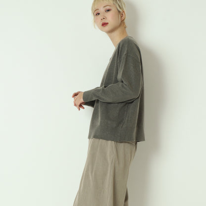 Vネックニットプルオーバー 523811