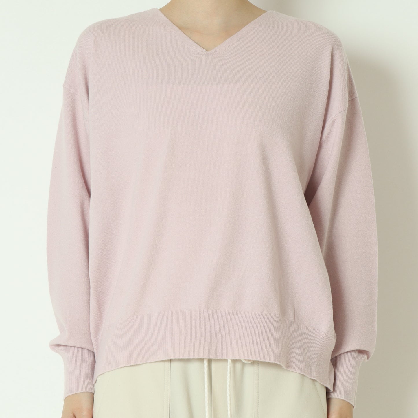 Vネックニットプルオーバー 523811
