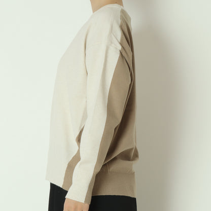 配色ニットプルオーバー 523812