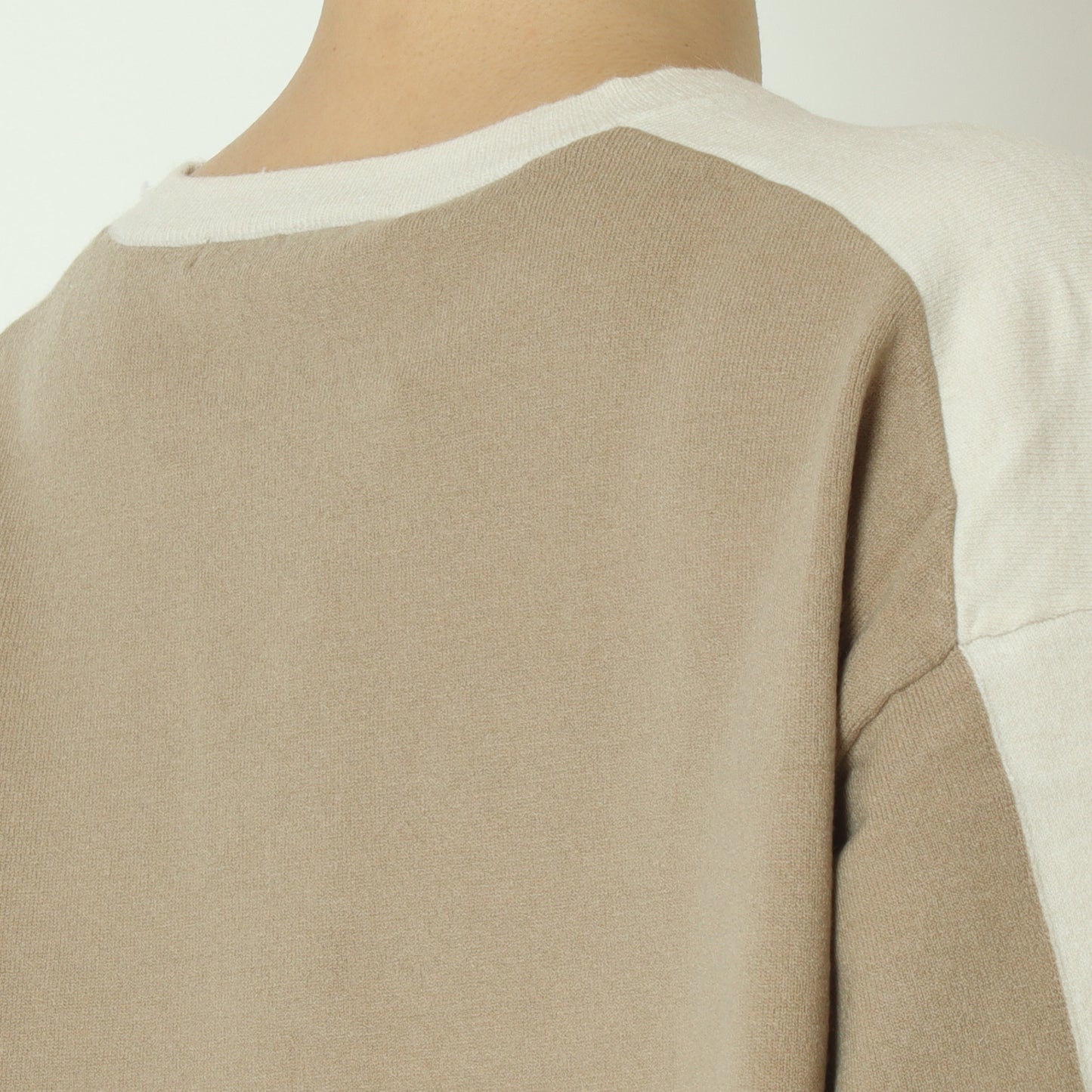 配色ニットプルオーバー 523812