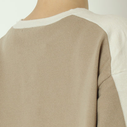 配色ニットプルオーバー 523812