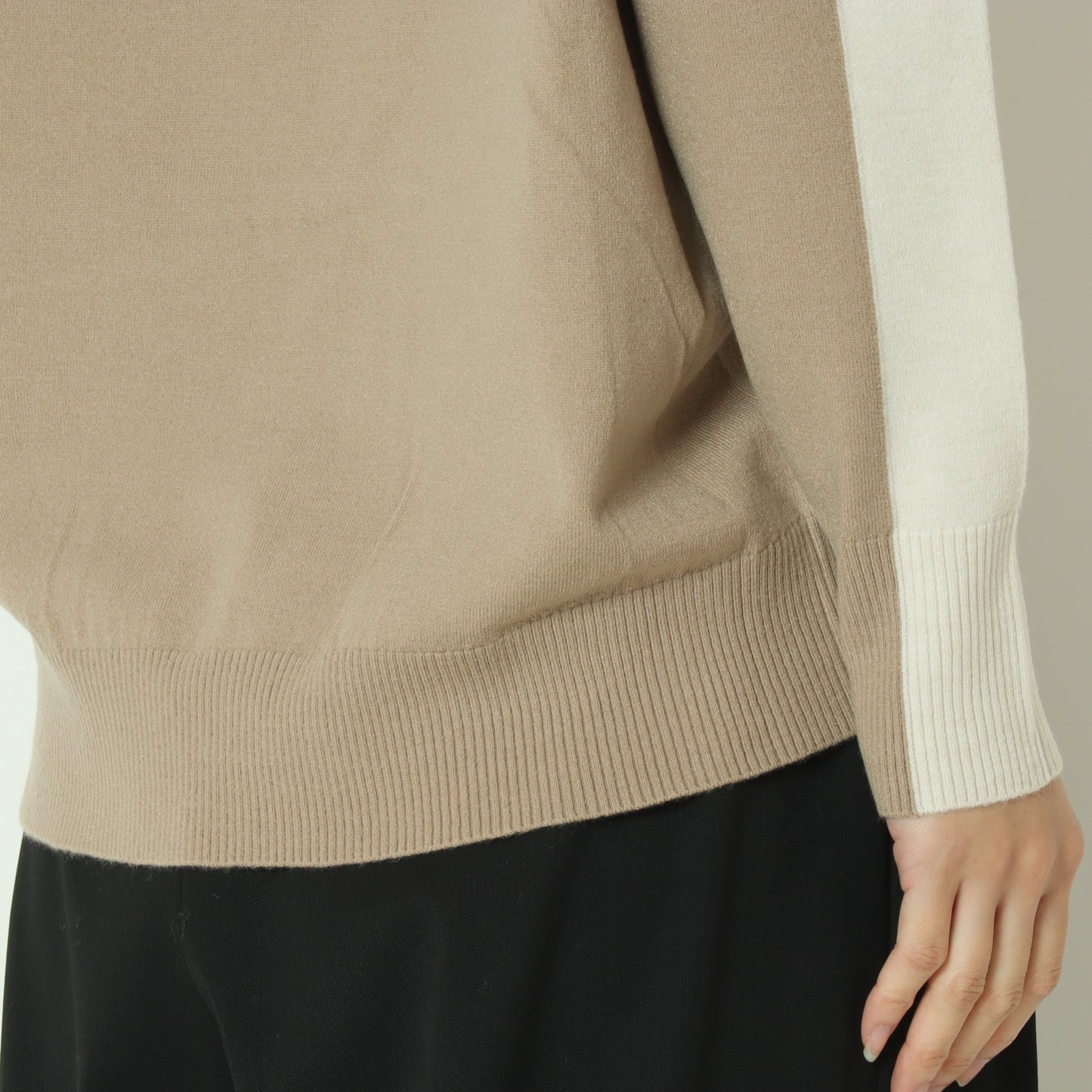 配色ニットプルオーバー 523812