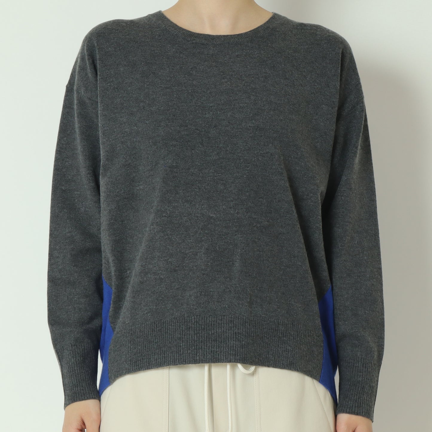 配色ニットプルオーバー 523812